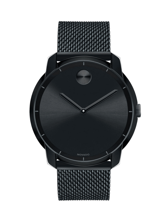 MOVADO BOLD BLACK DIAL BLACK ION PLATED MEN'S WATCH - WatchDNA | Connecting a network of jewellers with watch enthusiasts