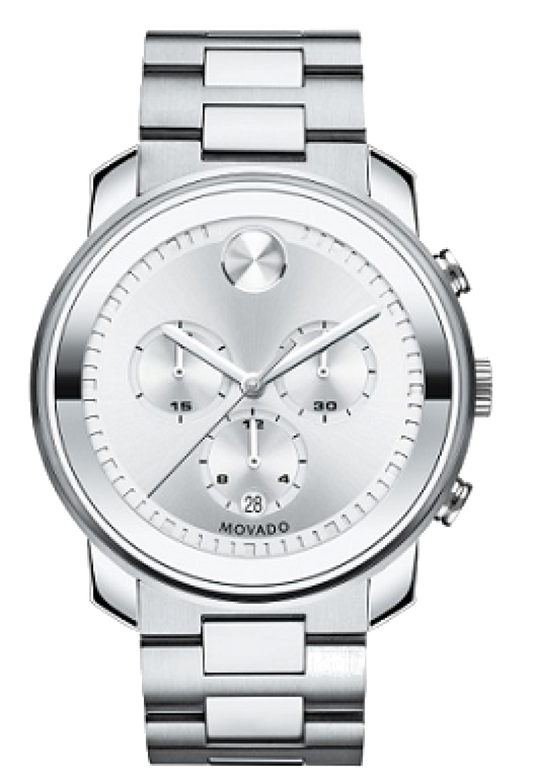 MOVADO BOLD SILVER CHRONOGRAPH MEN'S - WatchDNA | Connecting a network of jewellers with watch enthusiasts