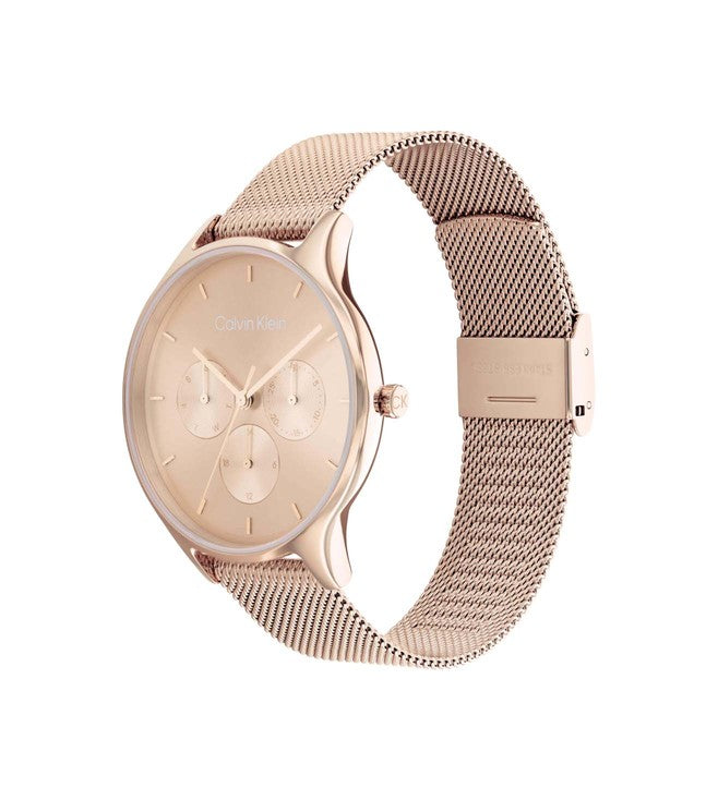 CALVIN KLEIN MULTIFUNCTION ROSE GOLD PLATED DAY 25200102