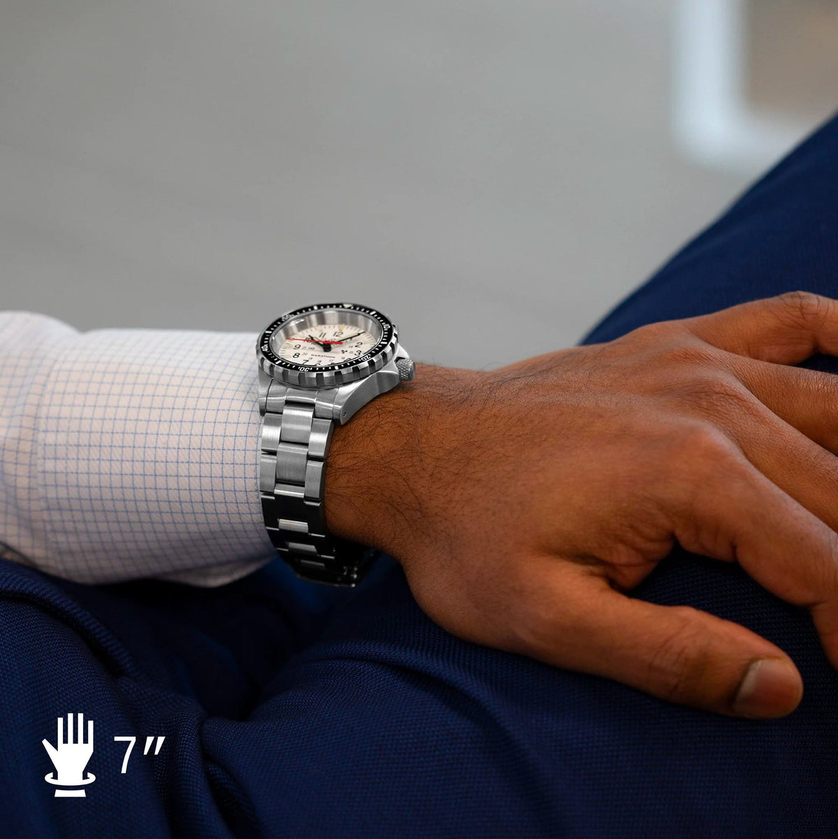 Marathon 36mm Arctic Edition Medium Diver's Quartz (MSAR Quartz) with Stainless Steel Bracelet