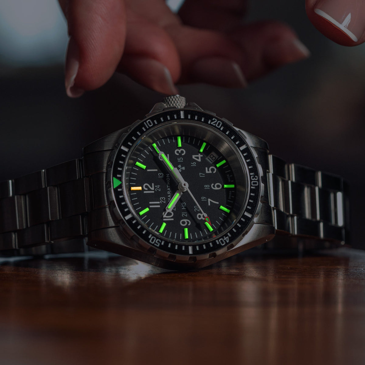 Marathon 36mm Medium Diver's Quartz (MSAR Quartz) with Stainless Steel Bracelet