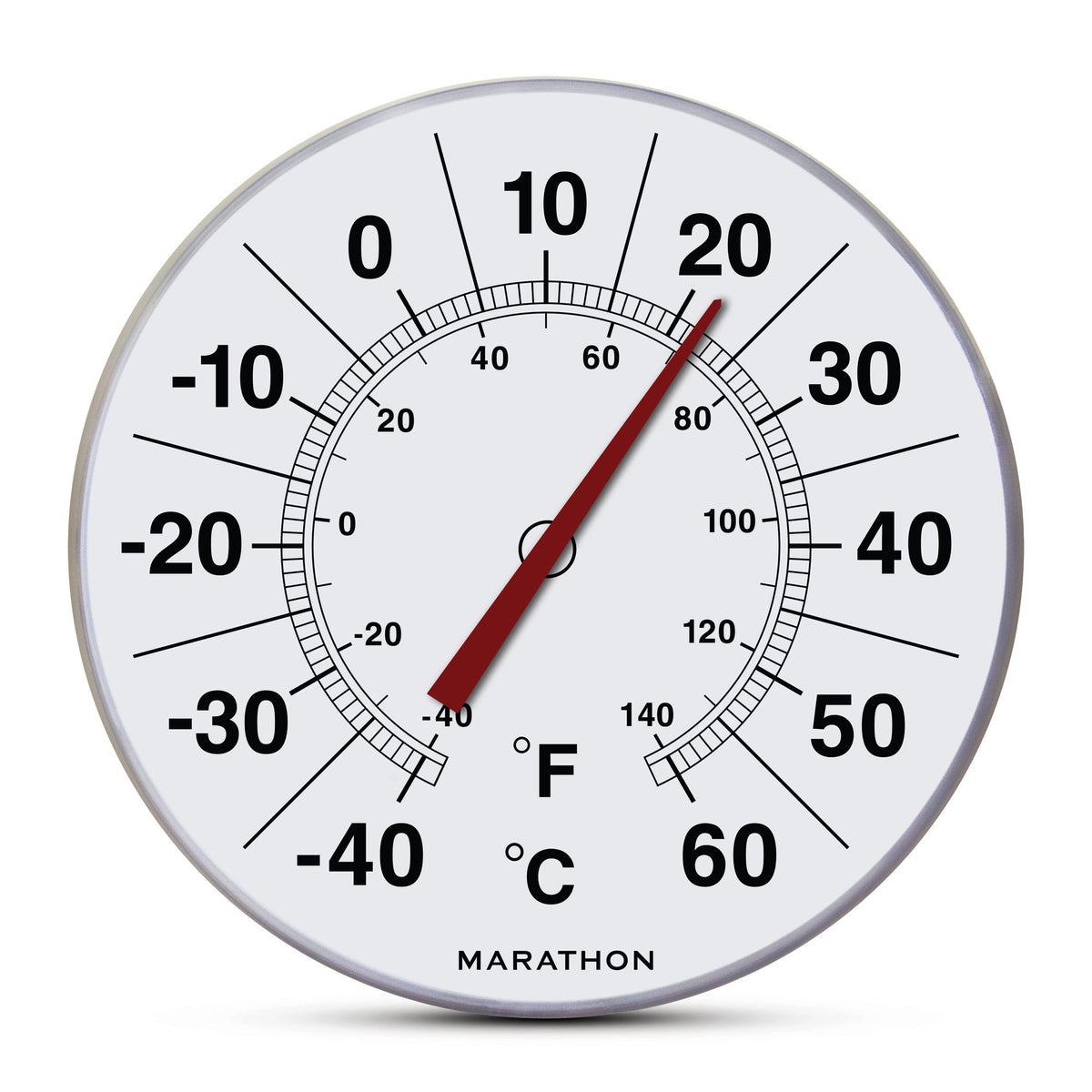 Marathon 12 Inch Indoor/Outdoor Dial Thermometer - Celsius