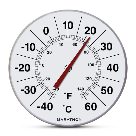 Marathon 12 Inch Indoor/Outdoor Dial Thermometer - Celsius