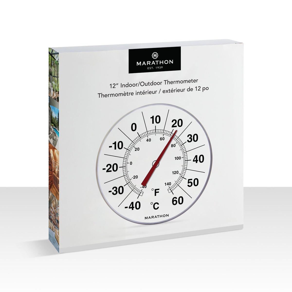 Marathon 12 Inch Indoor/Outdoor Dial Thermometer - Celsius