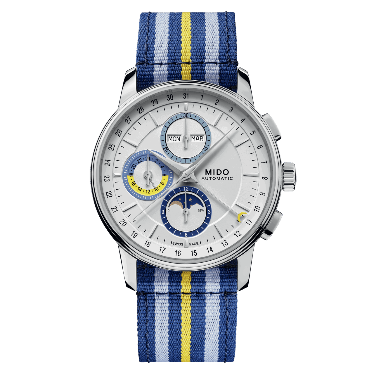 Mido Baroncelli Chronograph Moonphase M0276251703100 - WatchDNA | Connecting a network of jewellers with watch enthusiasts