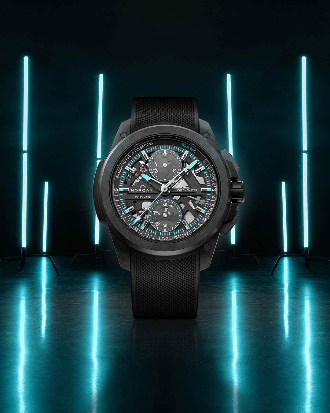 NORQAIN Wild ONE Skeleton Chrono N3002.40Q01.B07