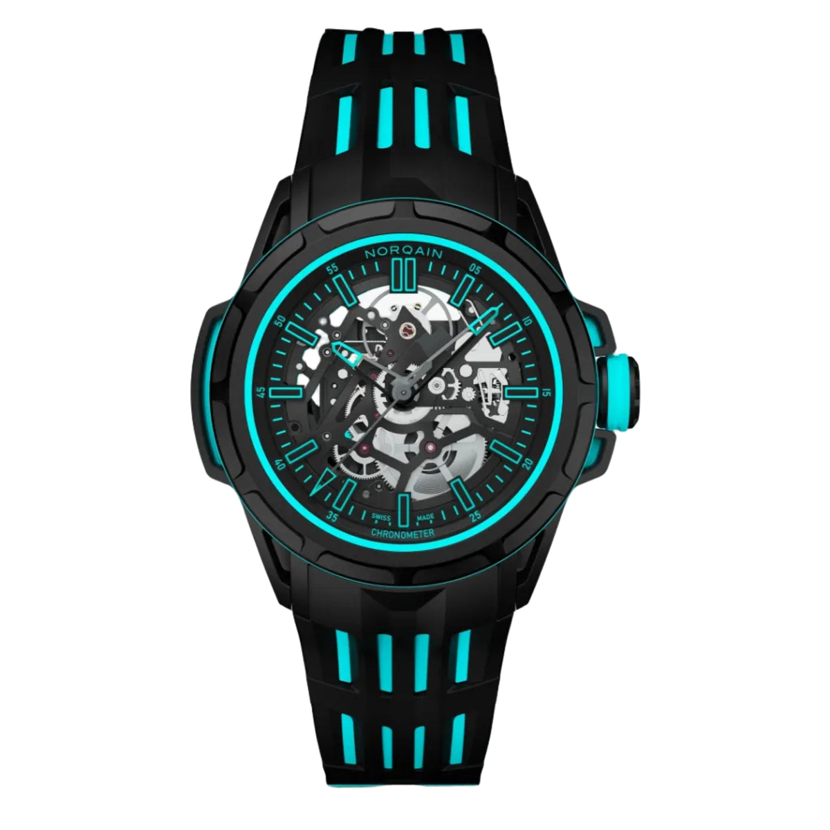 NORQAIN Wild ONE Skeleton X-Lite Turquoise 41mm N3003.26X02.B07.R01