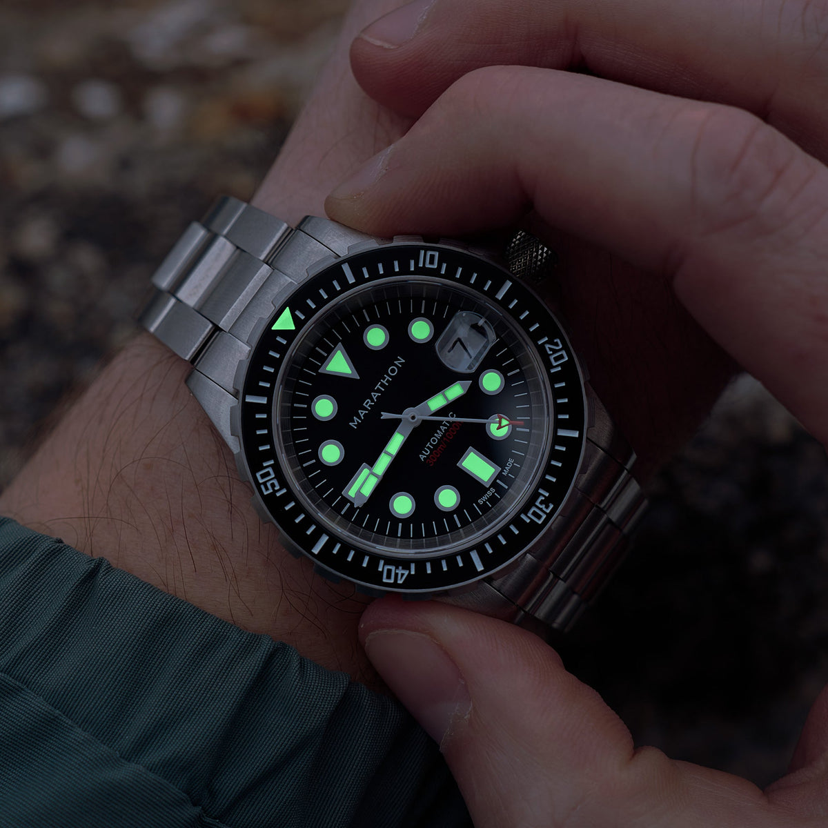 Marathon 41mm Original SAR w/ Date (OSAR-D) with Stainless Steel Bracelet