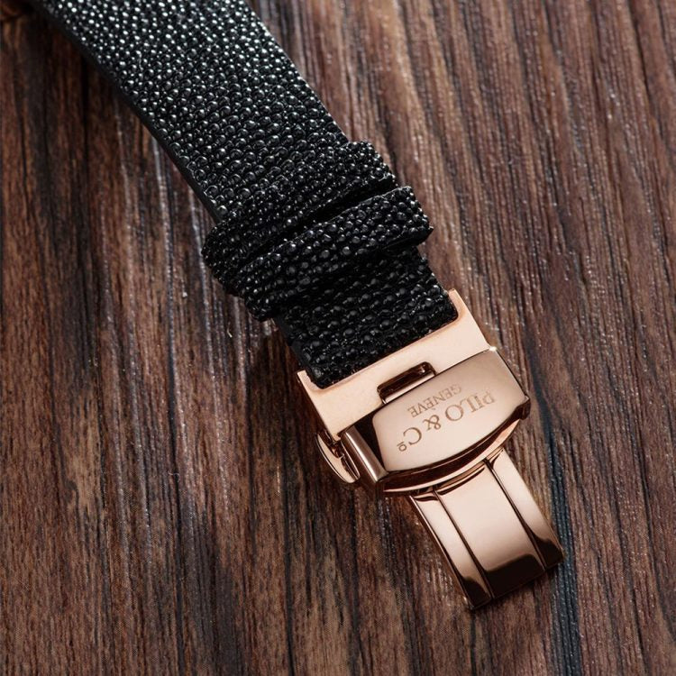 Elegant Automatic Watch for Women with Ceramic Open Heart Dial