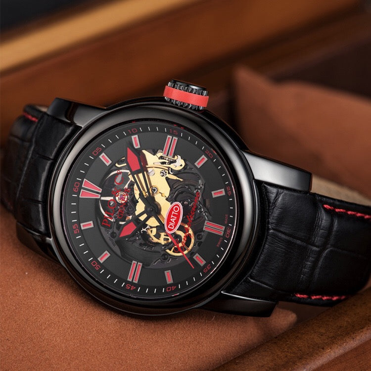 Limited Edition Skeleton Automatic Watch – Tempo Diatto
