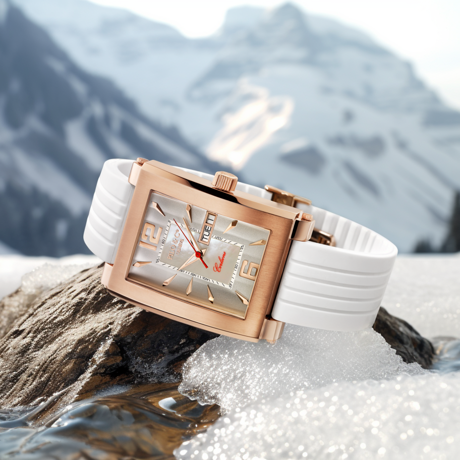 Swiss Mother-of-Pearl Square Watch