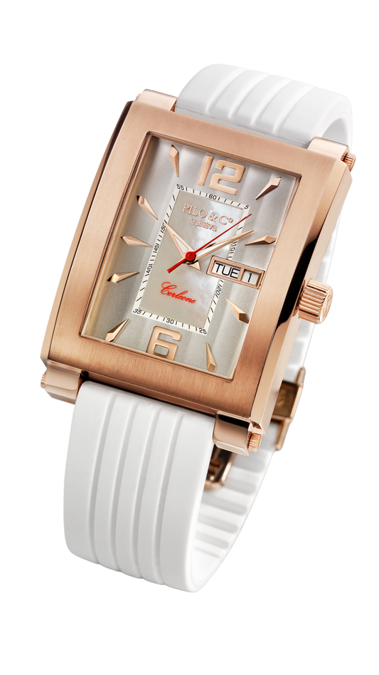 Swiss Mother-of-Pearl Square Watch