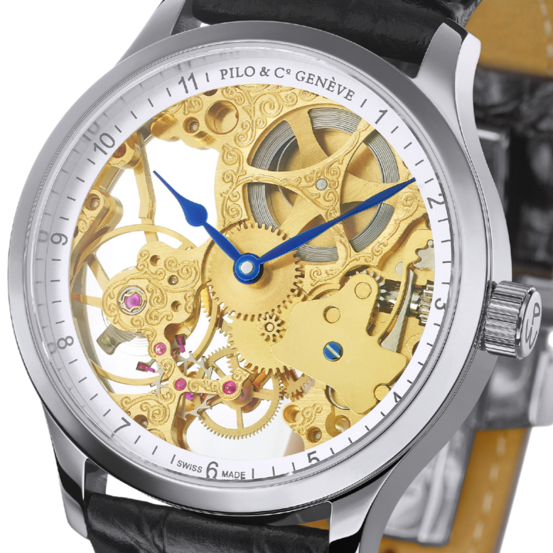 Pilo & Co Genève Epoca P0700HMS Skeleton Mechanical Watch