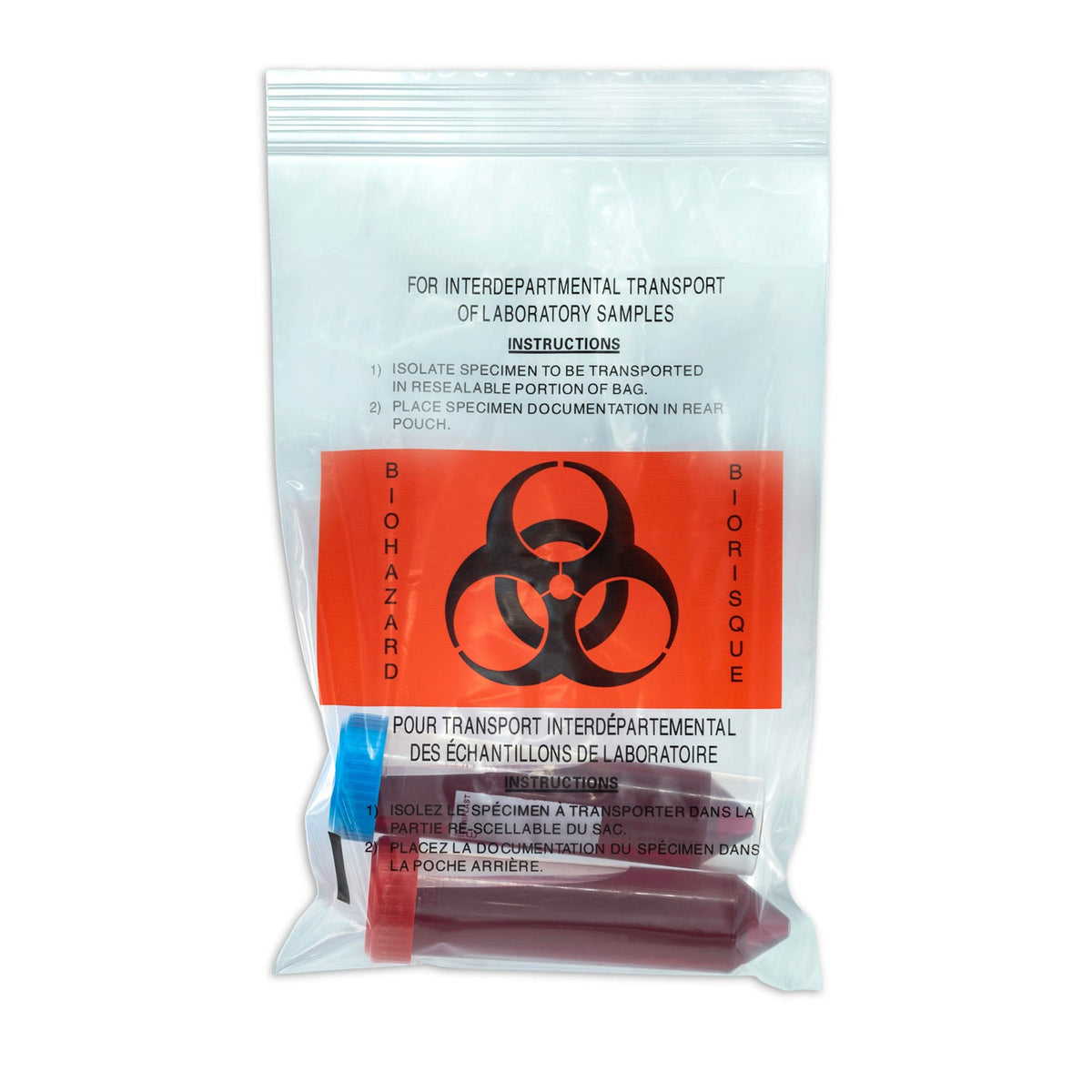 Laboratory Sample Bag/Biohazard Specimen Bag with Outside Pocket - Hospital Grade - marathonwatch