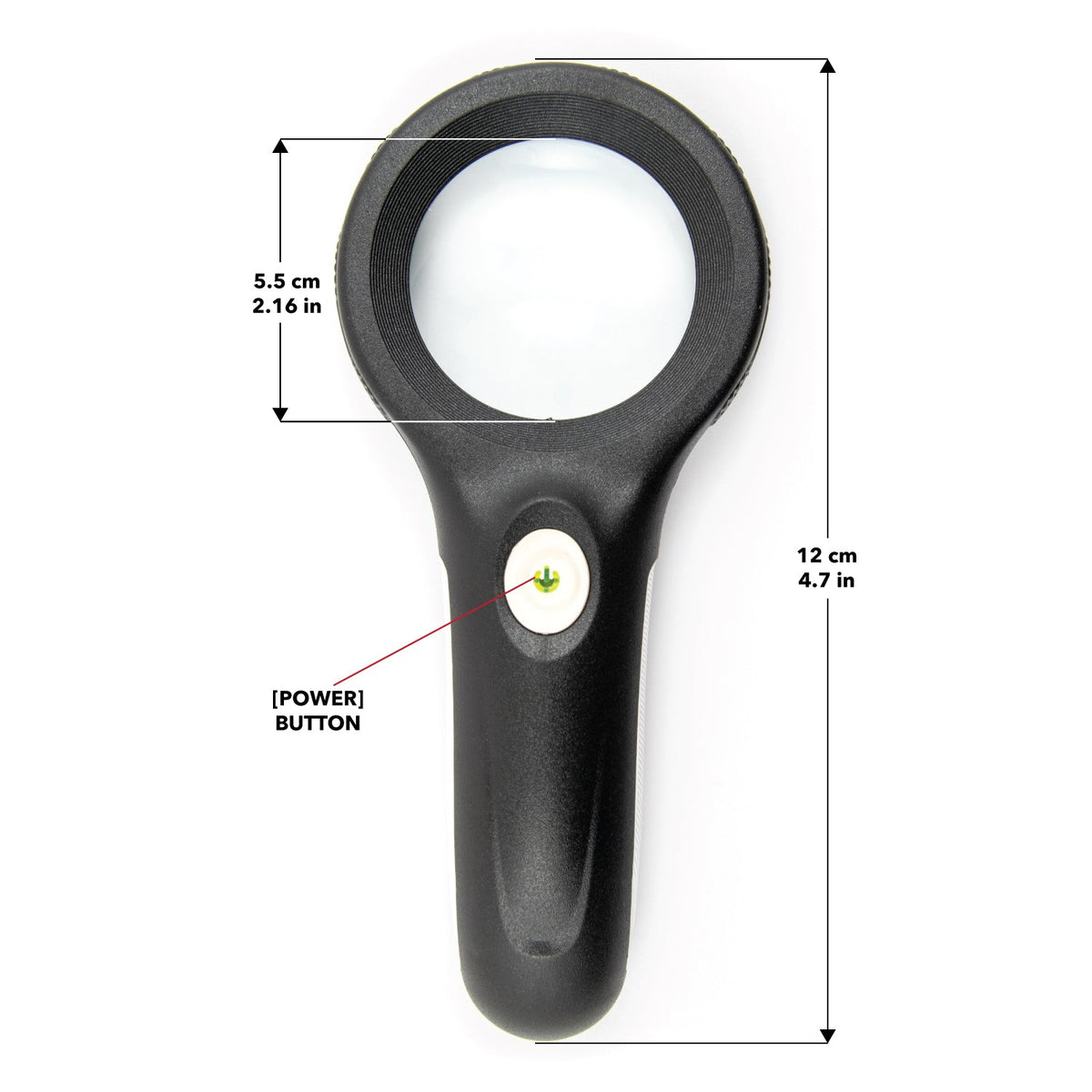 Magnifying Glass with Cyclops, LED, & Black Light - Banks, Schools, Hospitals & Government Agencies - marathonwatch