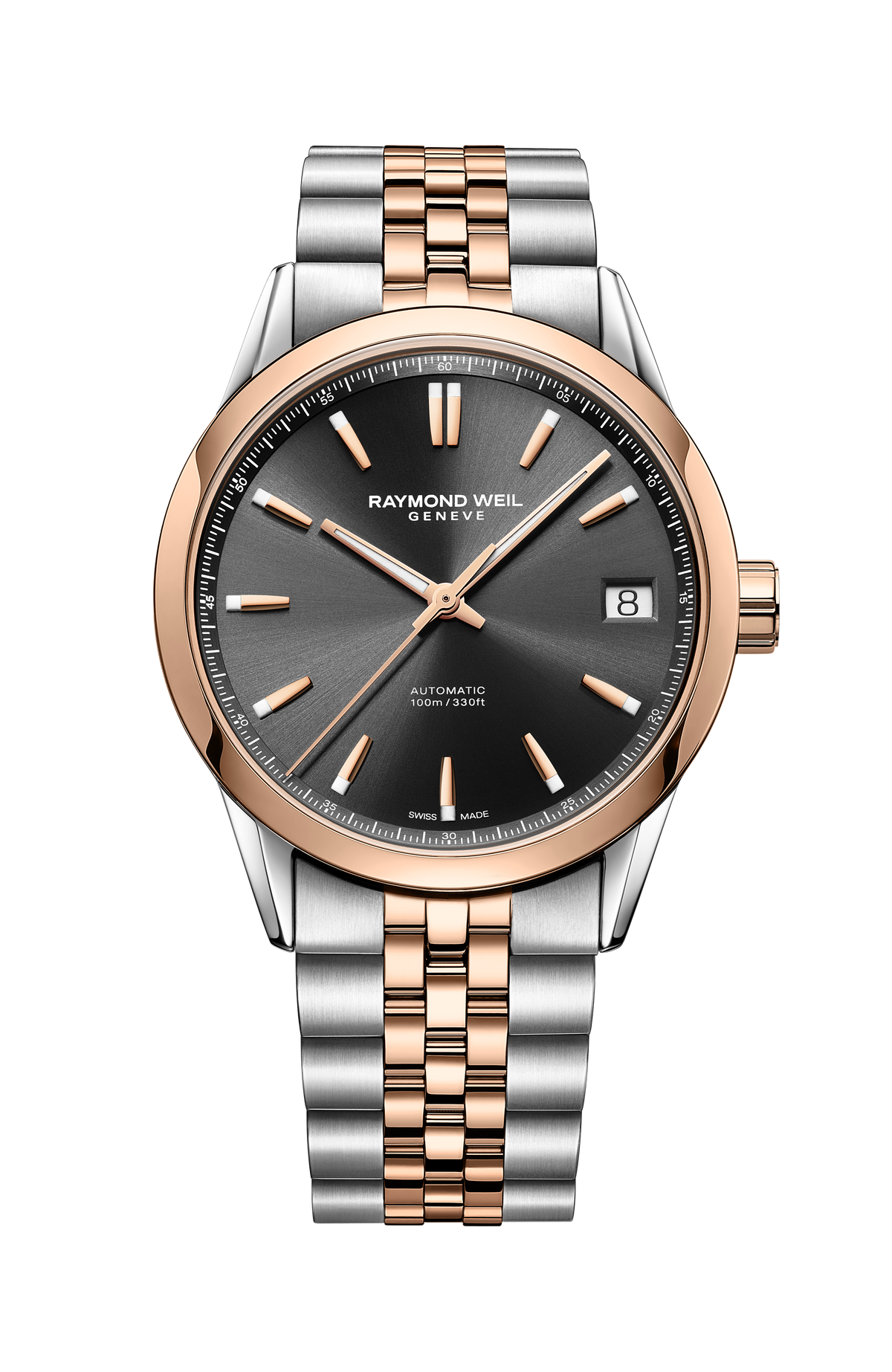 Raymond Weil Freelancer Men's Automatic Classic Two-Tone Black Dial Date 2741-SP5-20001