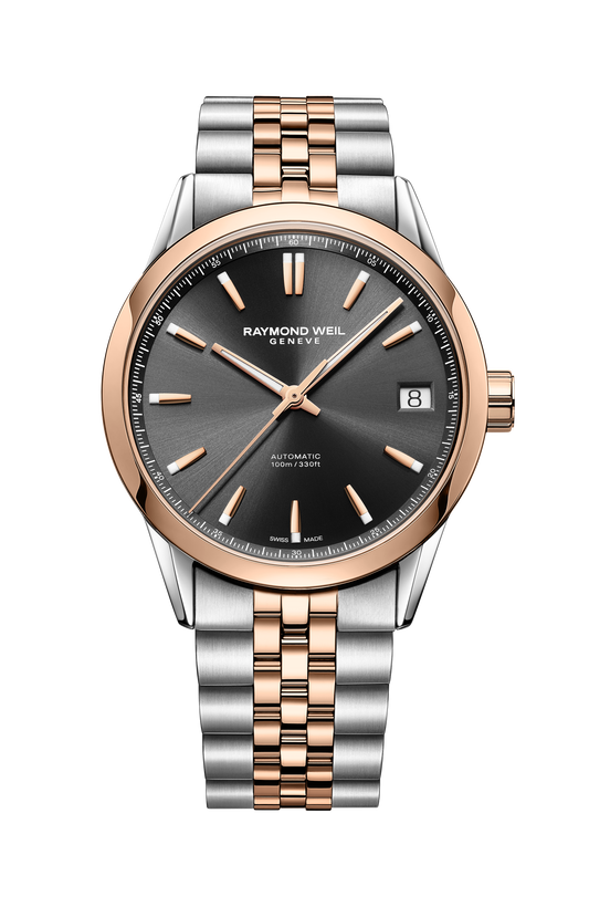 Raymond Weil Freelancer Men's Automatic Classic Two-Tone Black Dial Date 2741-SP5-20001