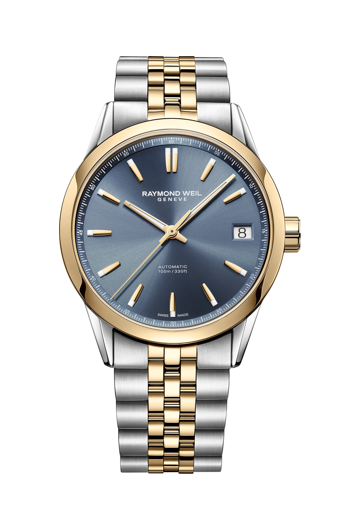Raymond Weil Freelancer Men's Automatic Classic Two-Tone Blue Dial Date 2741-STP-50001