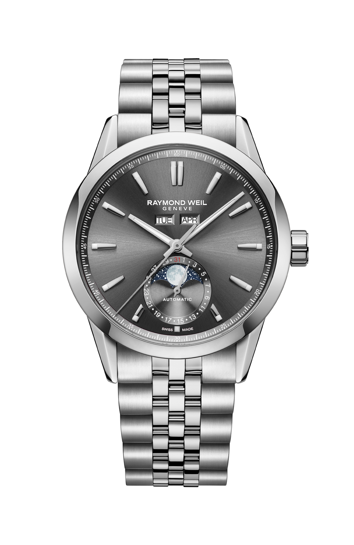 Raymond Weil Freelancer Men's Automatic Complete Calendar Anthracite Dial Bracelet 2766-ST-60001