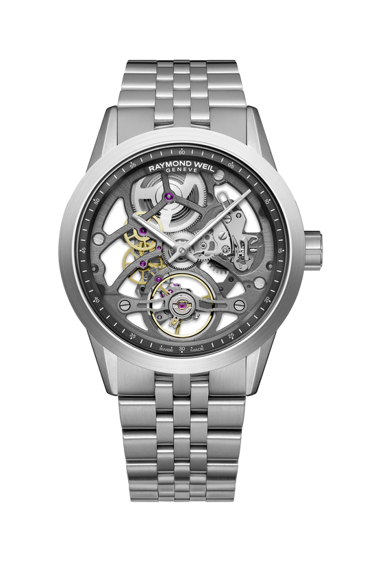 Raymond Weil Freelancer Calibre RW1212 Men's Anthracite Skeleton Automatic Steel 2786-ST-60000