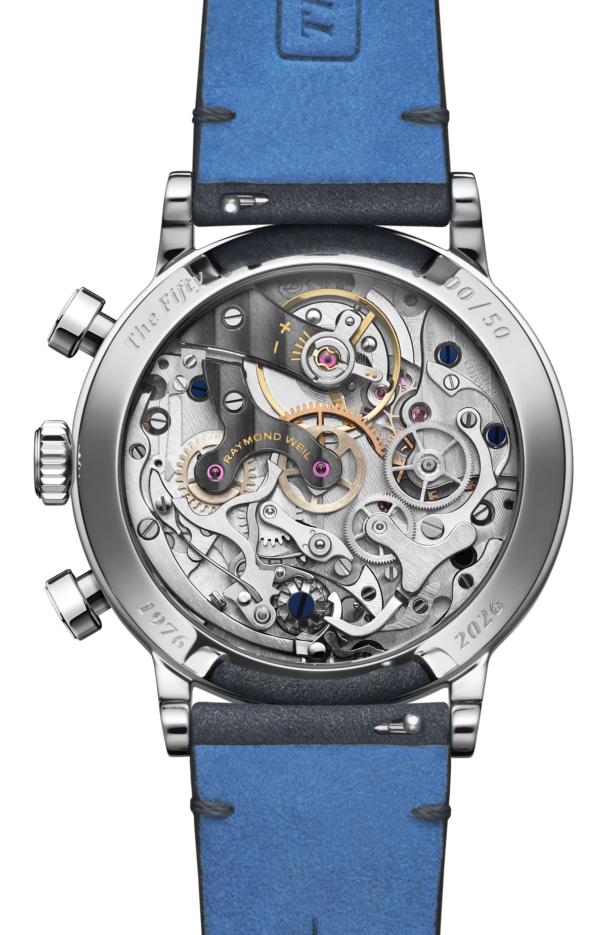 Raymond Weil Millesime 'The Fifty' Bi-Compax Chronograph Silver Sector Dial 1976-SGC-65001