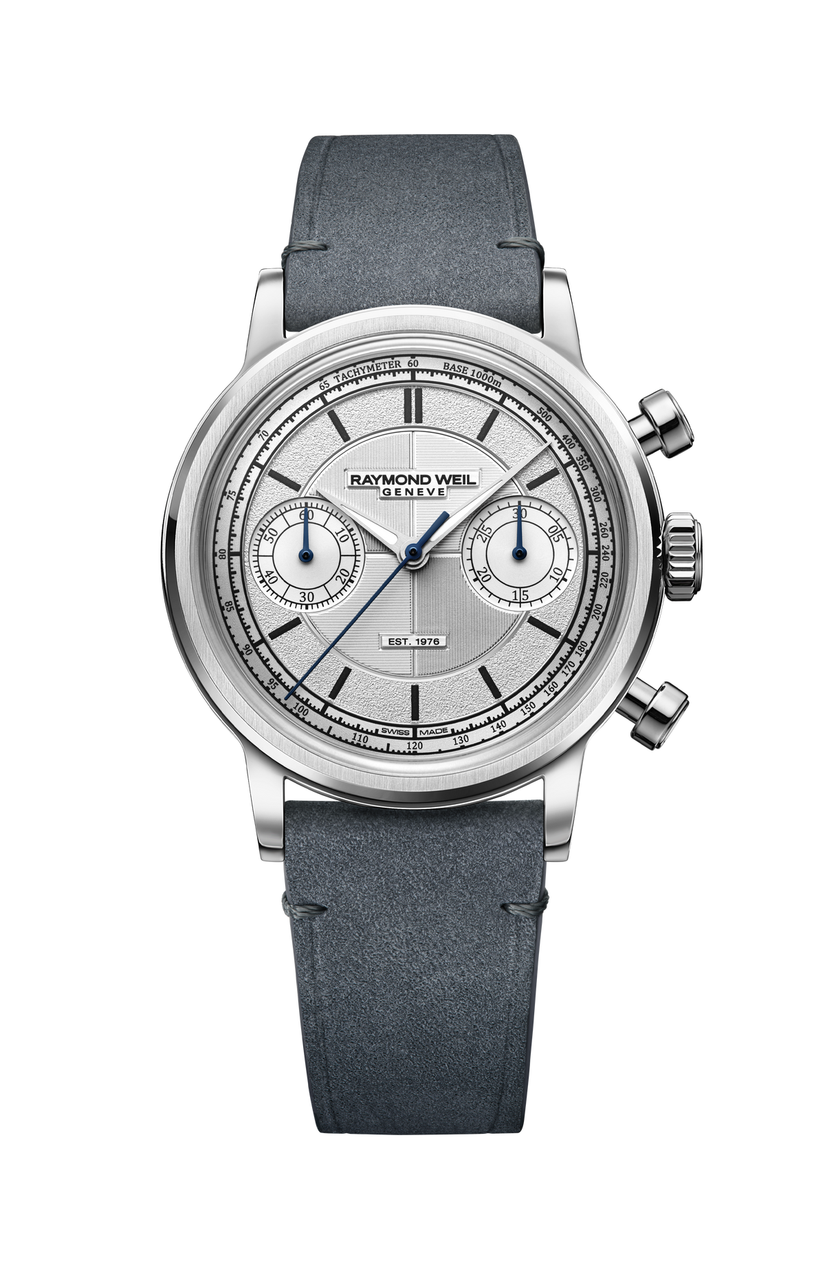 Raymond Weil Millesime 'The Fifty' Bi-Compax Chronograph Silver Sector Dial 1976-SGC-65001