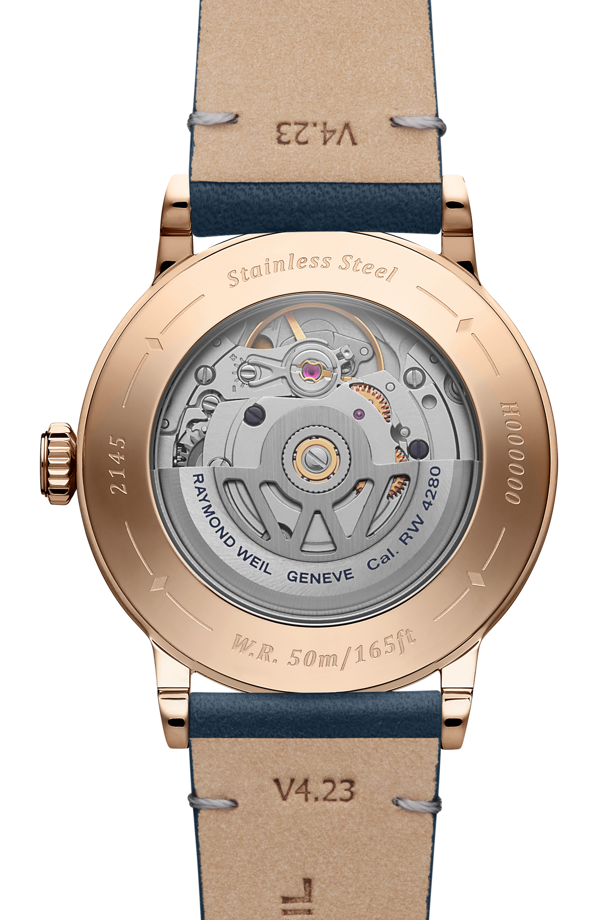 Raymond Weil Millesime Automatic Moon Phase Silver Dial 2145-PC5-05650