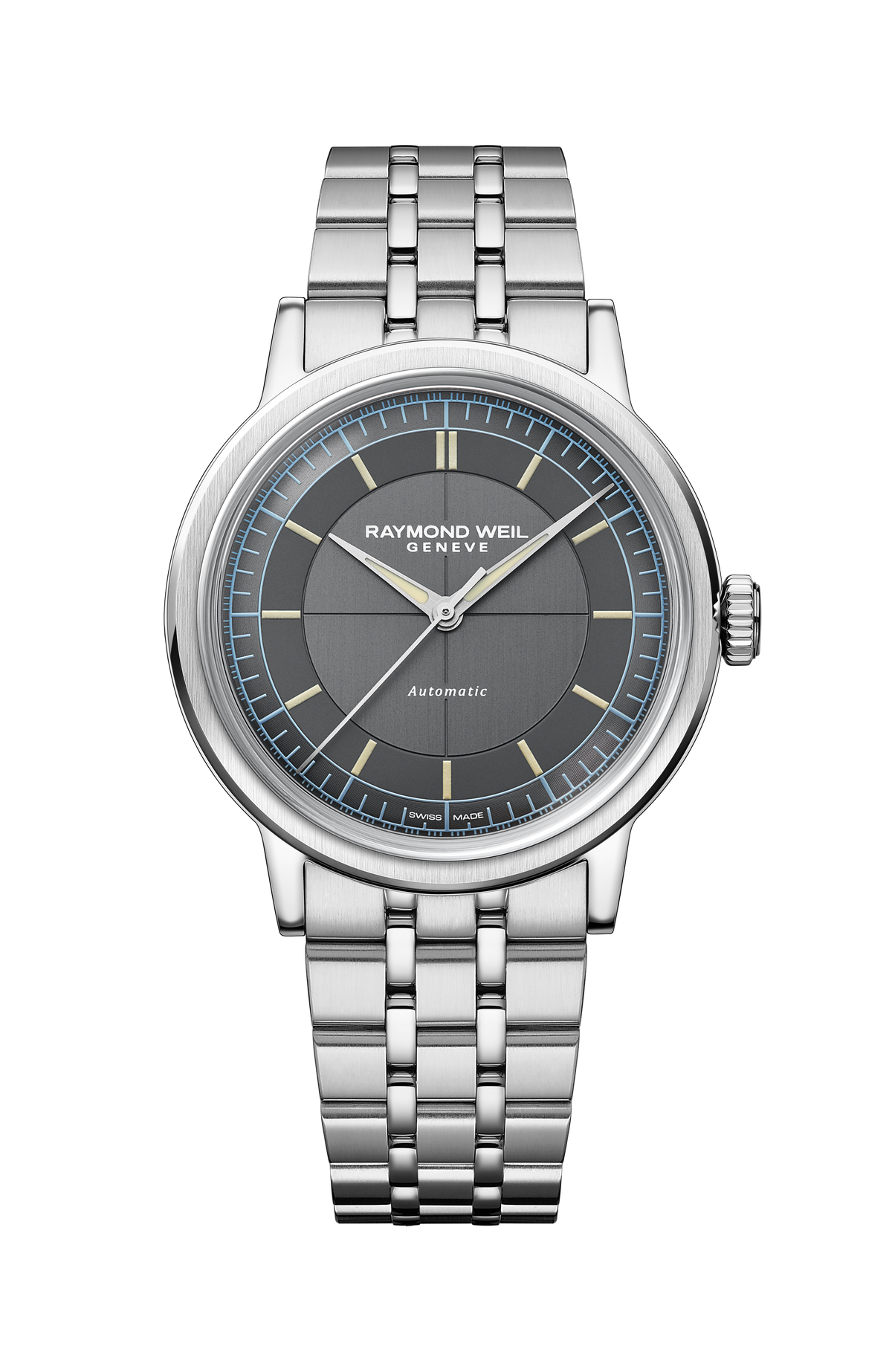Raymond Weil Millesime Automatic Central Seconds Anthracite Sector Dial 2925-ST-60011