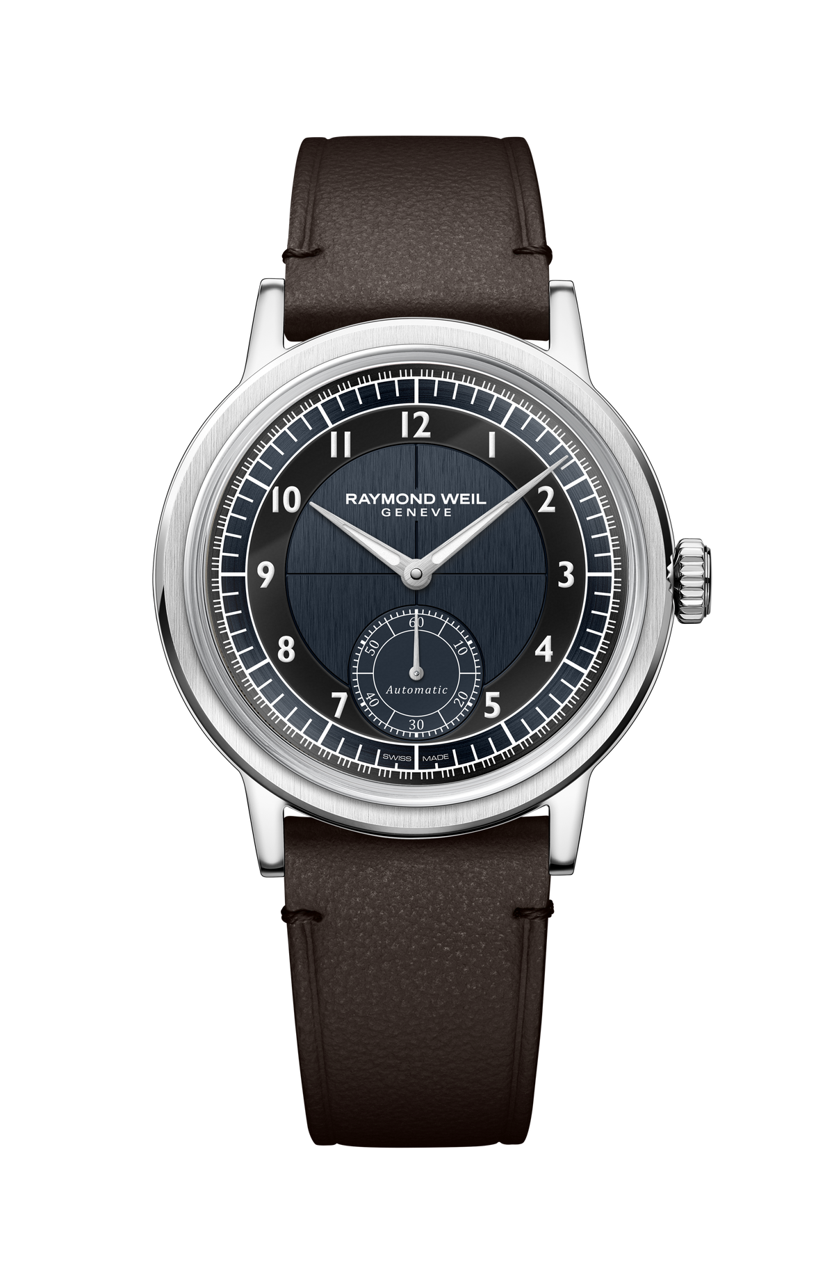 Raymond Weil Millesime Men's Automatic Small Seconds Tuxedo Midnight Blue and Black Dial 2930-STC-05502