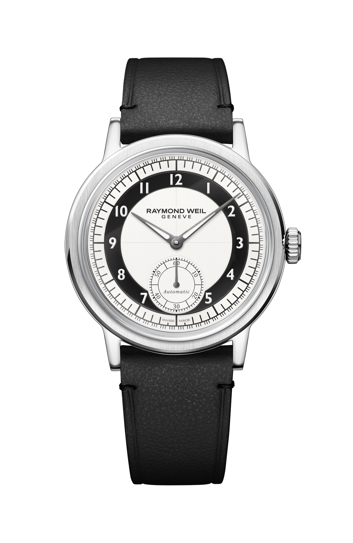 Raymond Weil Millesime Men's Automatic Small Seconds Tuxedo Black and White Dial 2930-STC-05642
