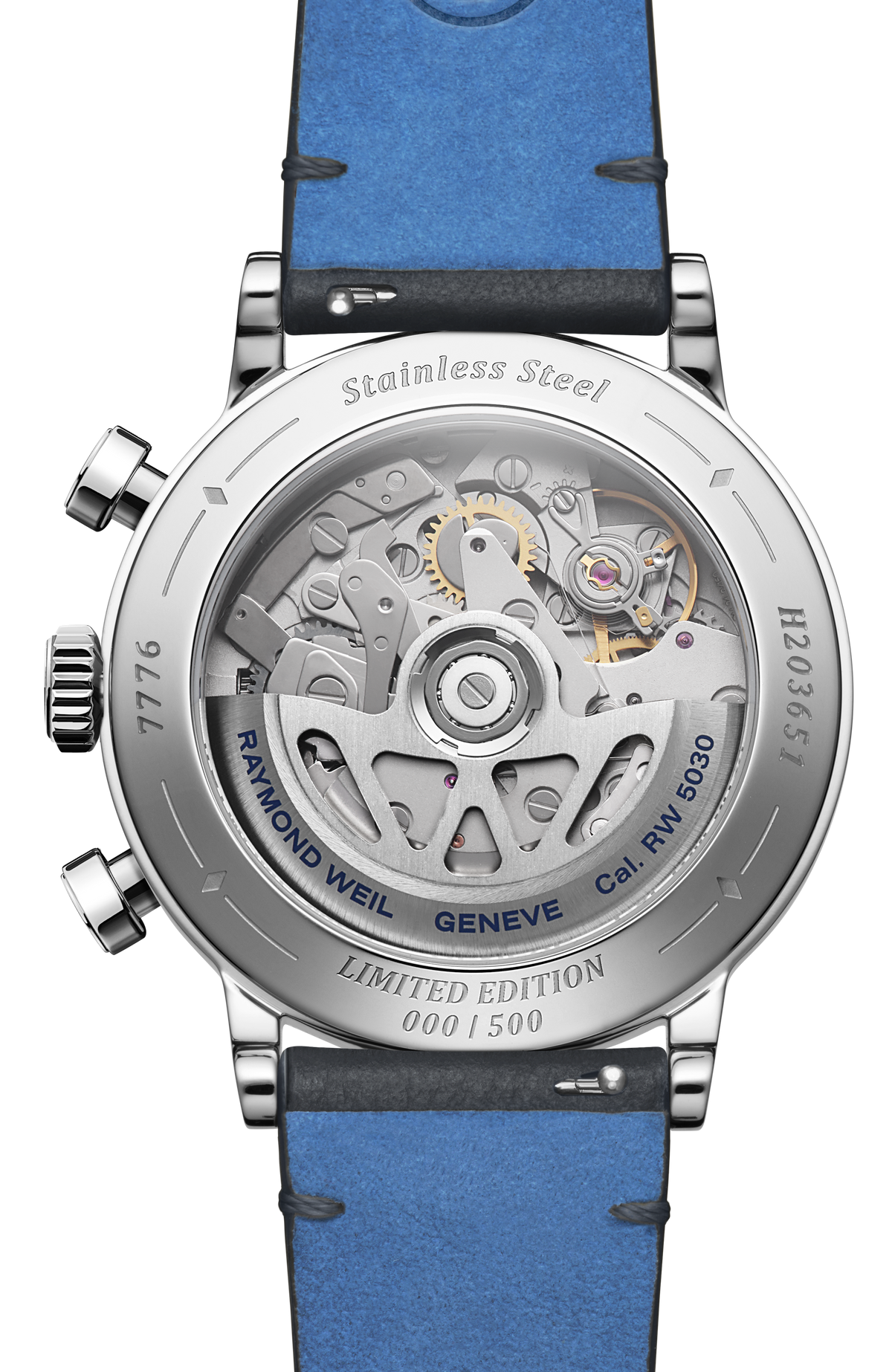 Raymond Weil Millesime 'Jubilee' Limited Edition Bi-Compax Chronograph Blue Dial 7776-STC-65501