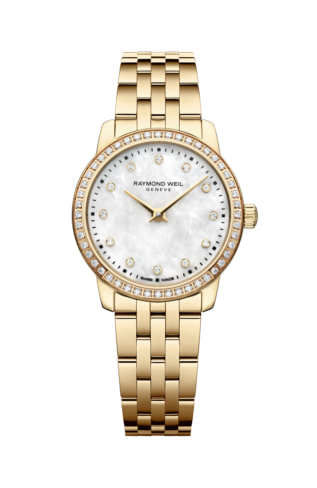 Raymond Weil Toccata Ladies Classic Gold 60 Diamond Steel Quartz 5024-PS-97081