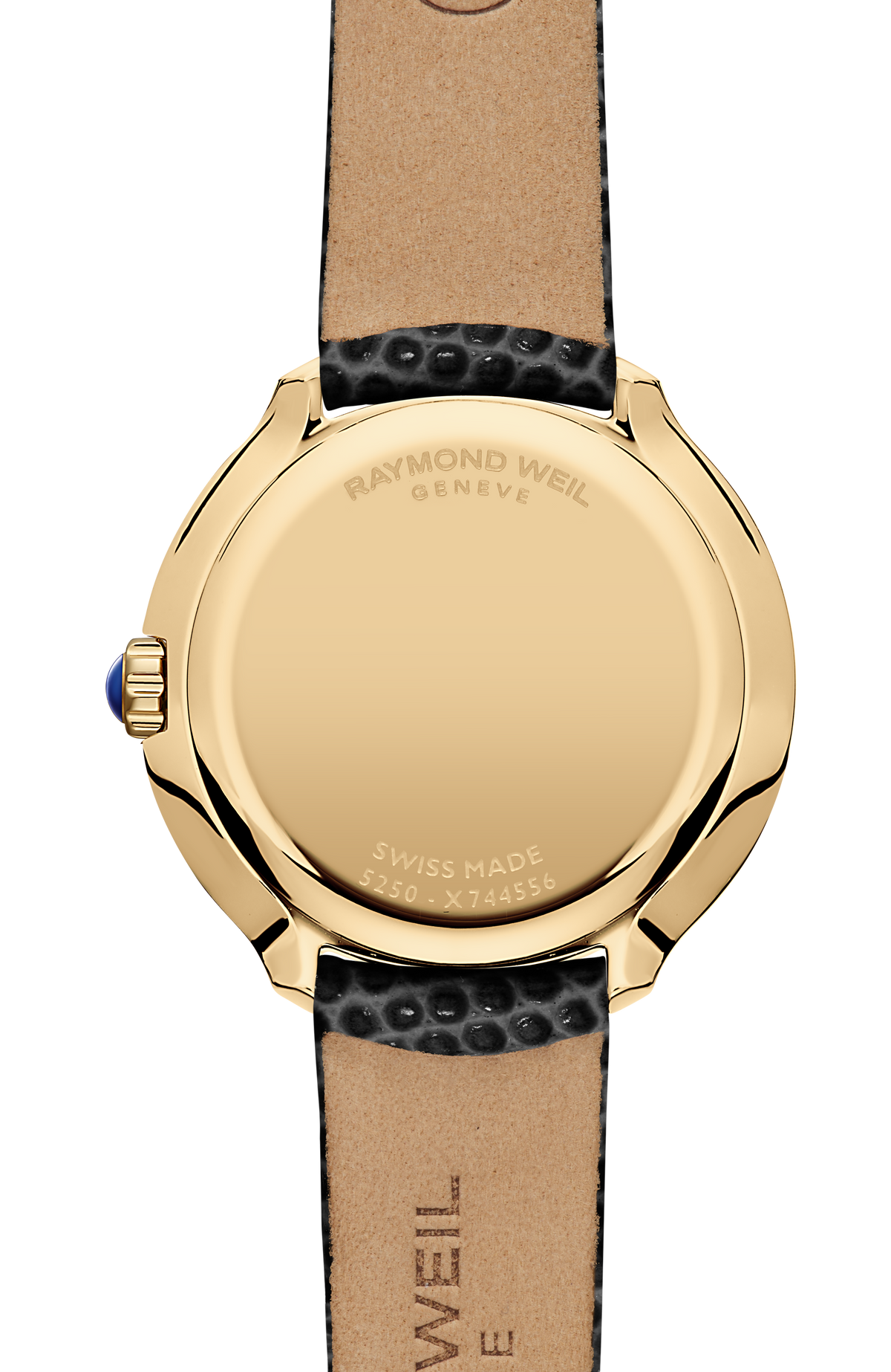Raymond Weil Toccata Ladies Heritage Yellow Gold PVD White Mother-of-Pearl Leather Quartz 5250-PC-97001