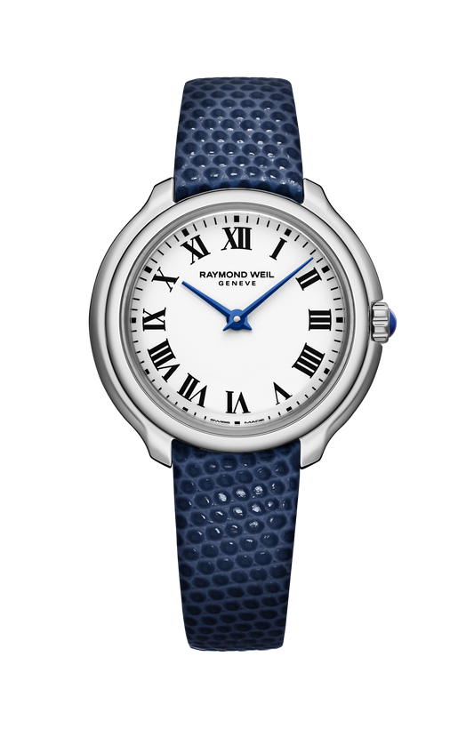 Raymond Weil Toccata Ladies Heritage Stainless Steel White Dial Leather Quartz 5250-STC-00650