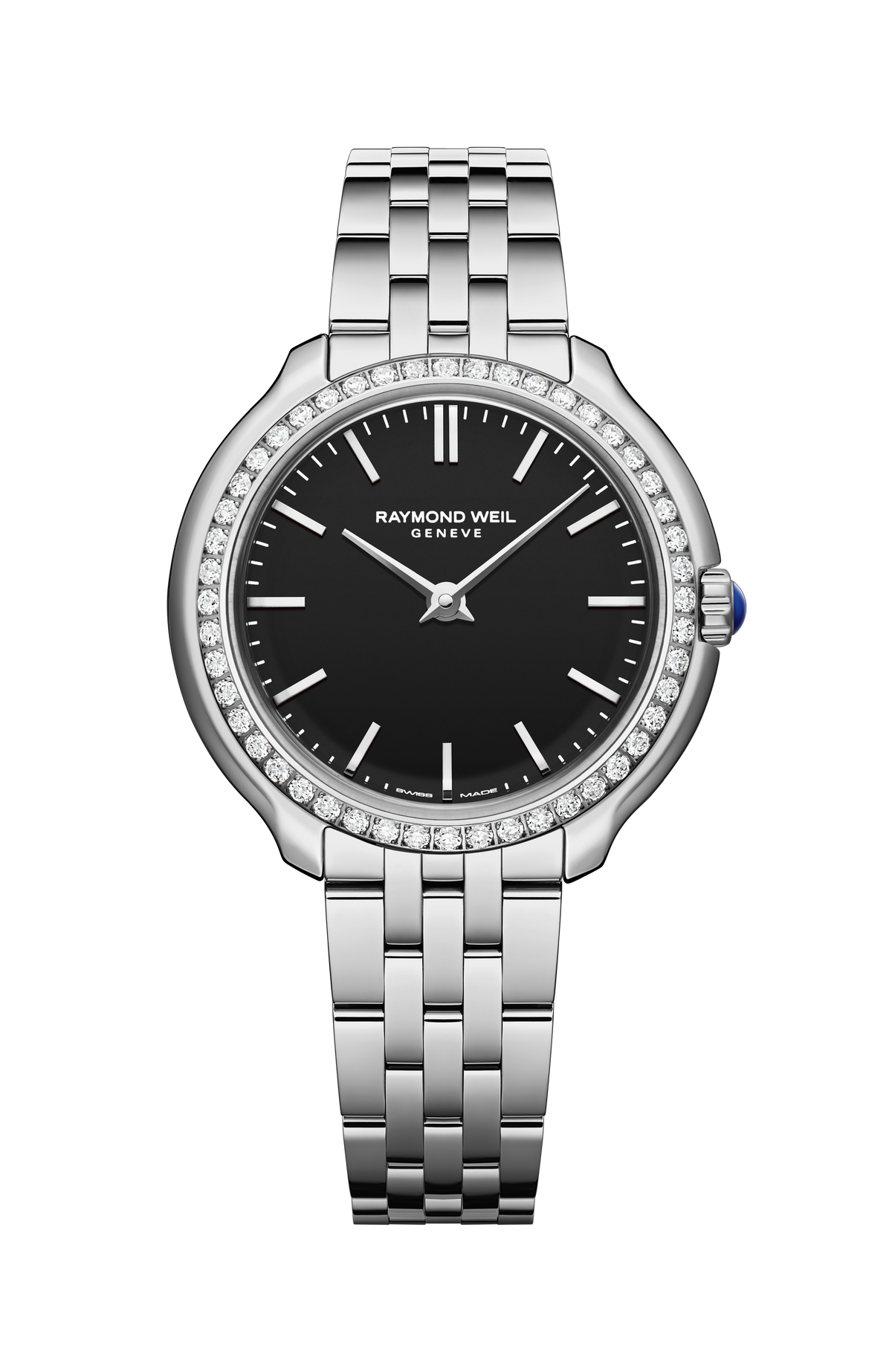 Raymond Weil Toccata Ladies Heritage Diamond Stainless Steel Black Dial Quartz 5250-STS-20001