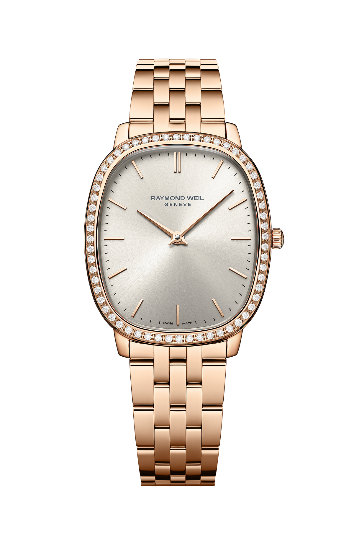 Raymond Weil Toccata Heritage Old Silver Dial Quartz Diamonds Bracelet 5280-P5S-64001