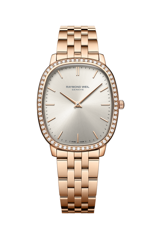 Raymond Weil Toccata Heritage Old Silver Dial Quartz Diamonds Bracelet 5280-P5S-64001