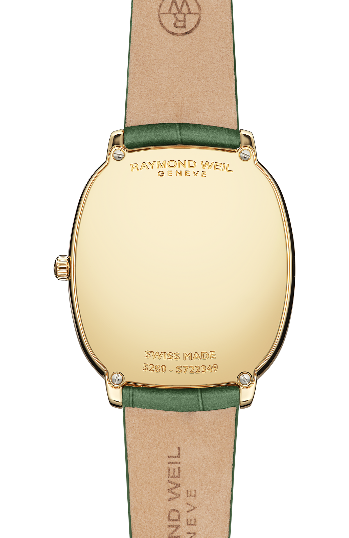 Raymond Weil Toccata Heritage Old Silver Dial Green Leather Strap Quartz 5280-PC-64001