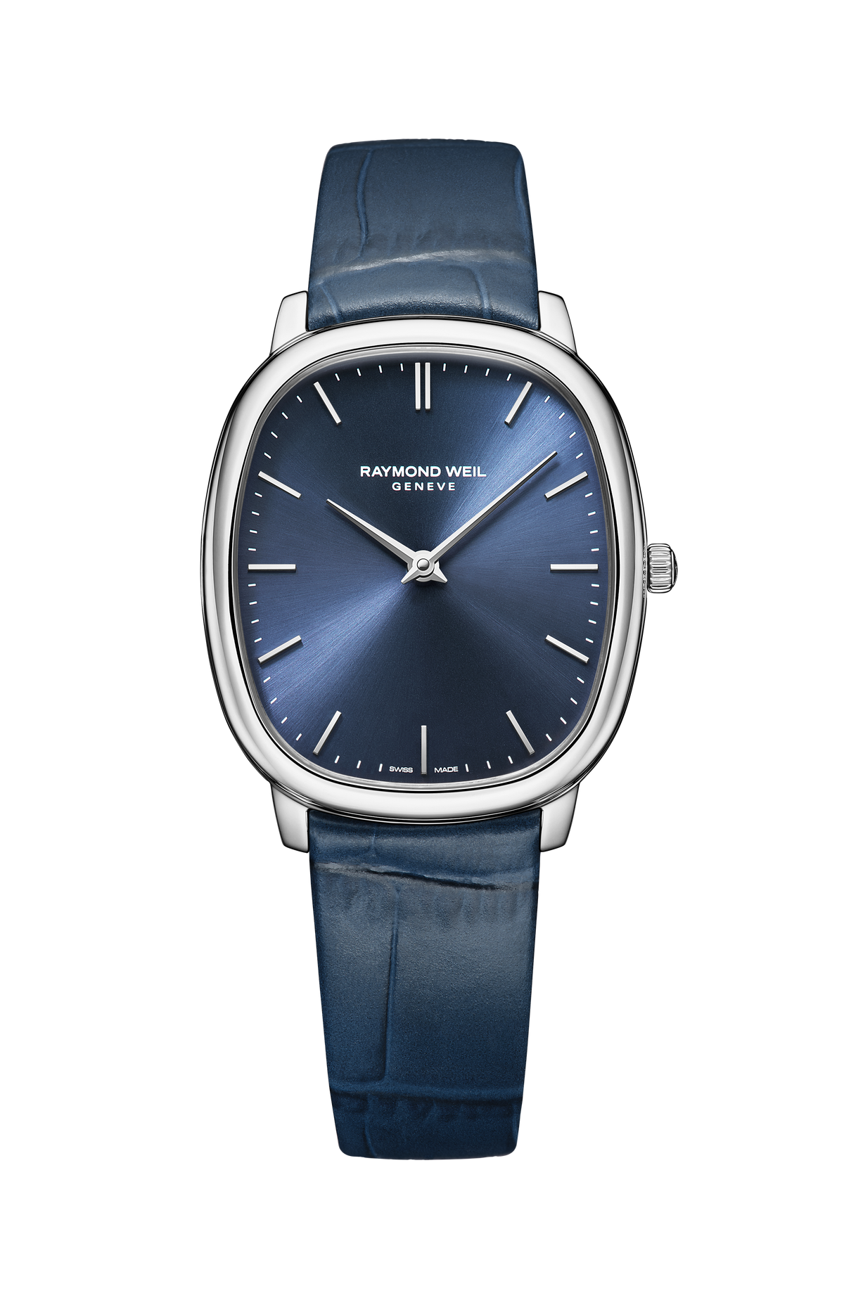 Raymond Weil Toccata Heritage Blue Dial Blue Leather Strap Quartz 5280-STC-50001