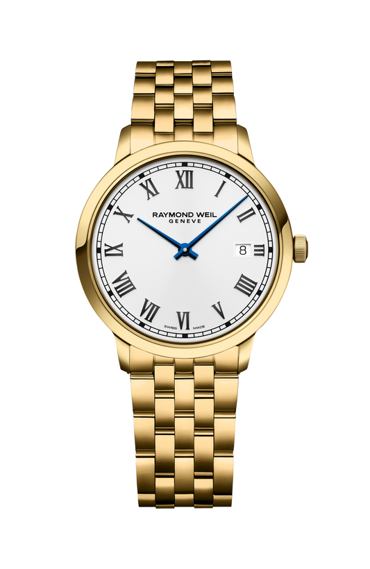 Raymond Weil Toccata Men's Classic Gold PVD White Dial Quartz 5485-P-00359