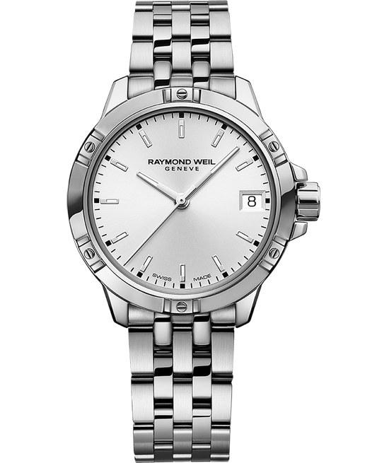 Raymond Weil Tango Men's Quartz White Dial Bracelet Watch, 30mm (5960-ST-30041)