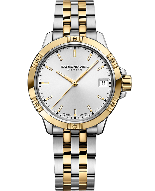 Raymond Weil Tango Men's Quartz White Dial Two-Tone Bracelet Watch, 30mm (5960-STP-30041)