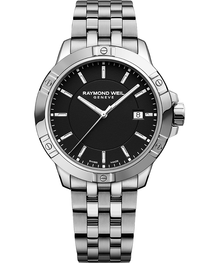 Raymond Weil Tango Men's Quartz Black Dial Bracelet Watch, 41mm (8160-ST-20041)