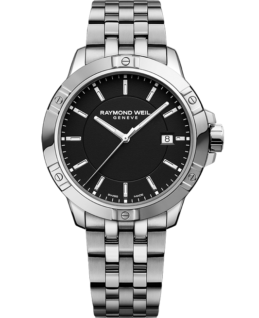 Raymond Weil Tango Men's Quartz Black Dial Bracelet Watch, 41mm (8160-ST-20041)