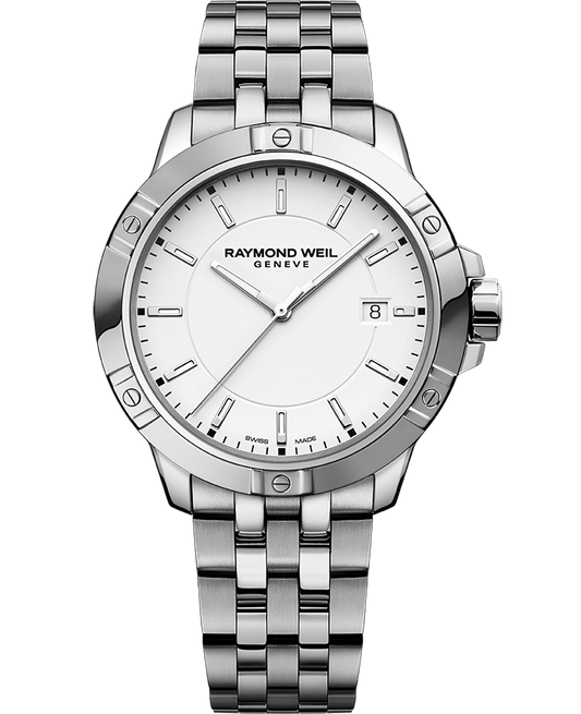 Raymond Weil Tango Men's Quartz White Dial Bracelet Watch, 41mm (8160-ST-30041)