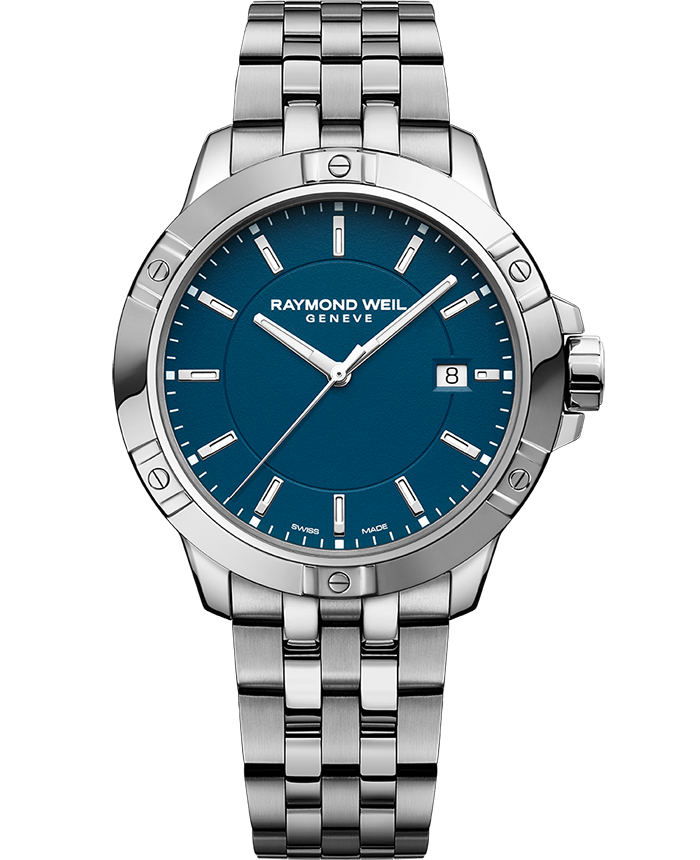 Raymond Weil Tango Men's Quartz Blue Dial Bracelet Watch, 41mm (8160-ST-50041)