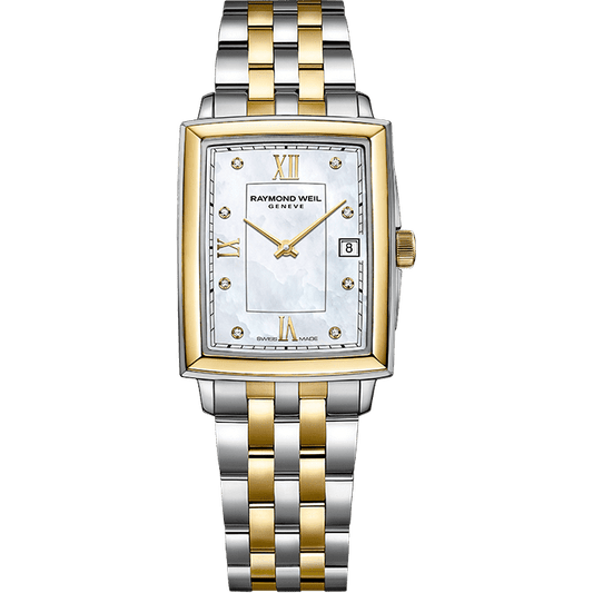 Raymond Weil Toccata Ladies Two-Tone Diamond Quartz Watch, 22.6 x 28.1 mm (5925-STP-00995)