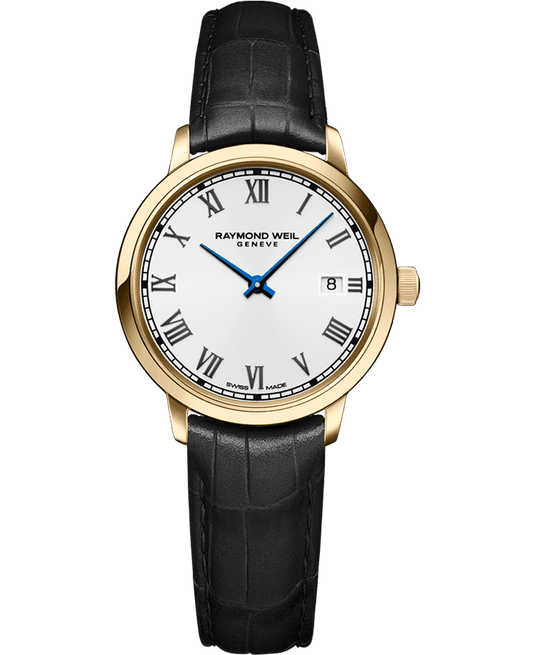 Raymond Weil Toccata Ladies Gold PVD Leather Quartz Watch, 29 mm (5985-PC-00359)