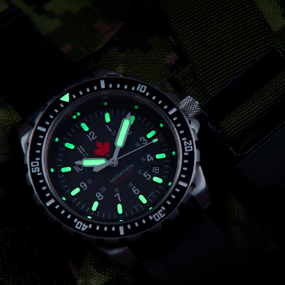 Marathon 46mm Red Maple Jumbo Diver's Quartz (JSAR)