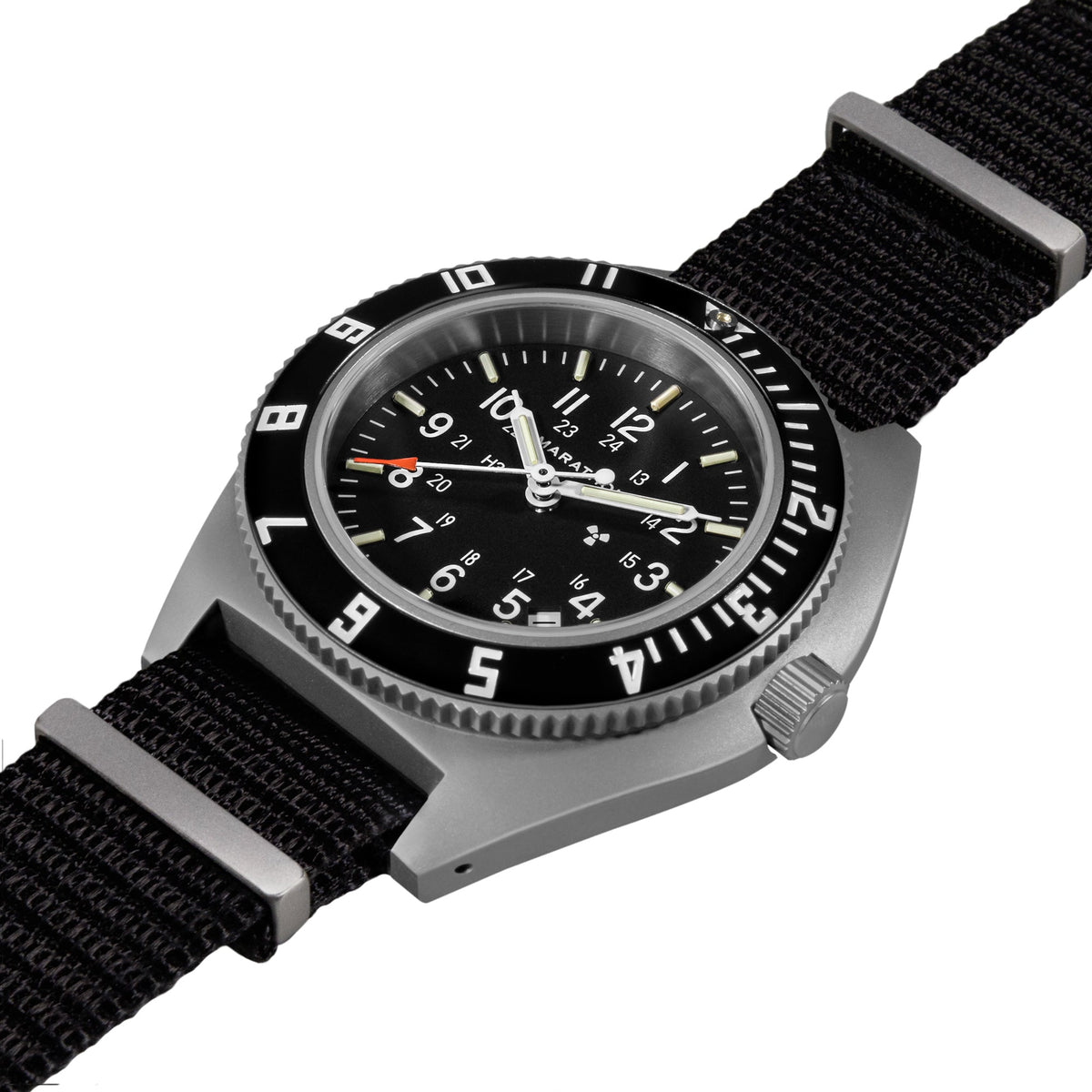 Marathon 41mm Steel Navigator w/ Date (SSNAV-D) on Nylon DEFSTAN